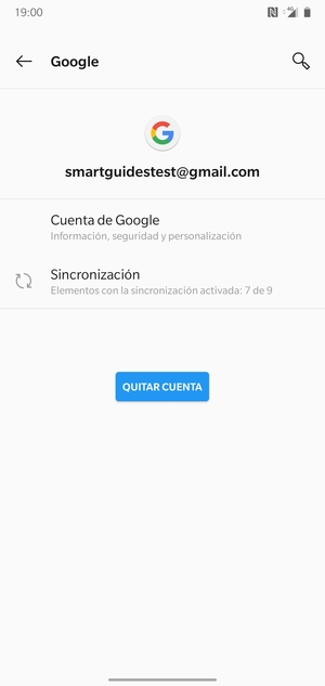 Seleccione Sincronización