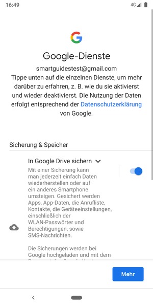 Wählen Sie Mehr
