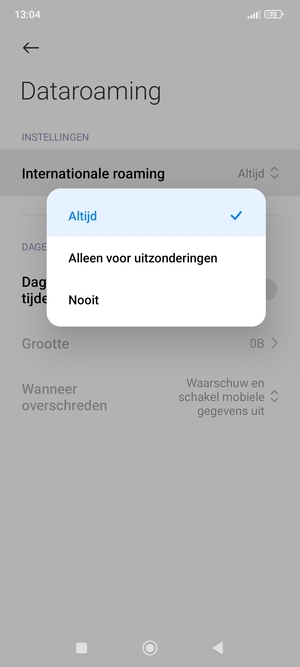 Selecteer uw voorkeursoptie