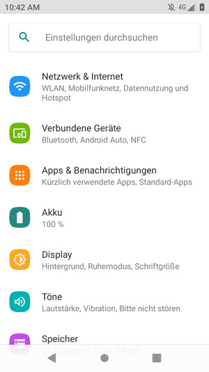 Wählen Sie Netzwerk & Internet
