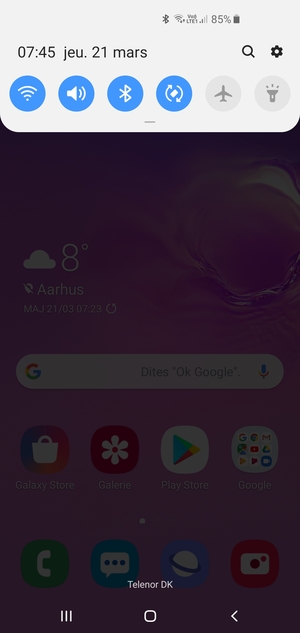 Déroulez à nouveau le menu du haut