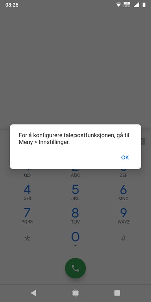 Hvis personsvar ikke er innstilt, velg OK