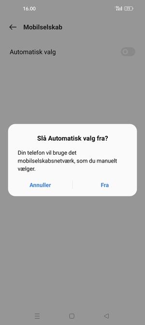 Vælg Fra