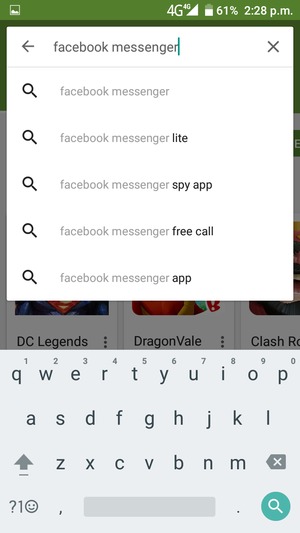 Enter the app name and select Search