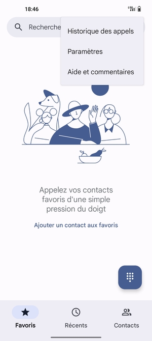 Sélectionnez Paramètres