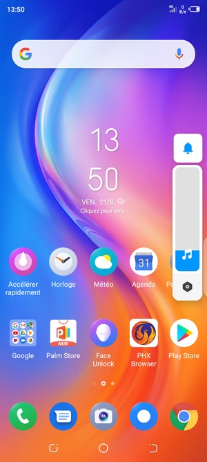 Sélectionnez Son pour passer en mode vibreur