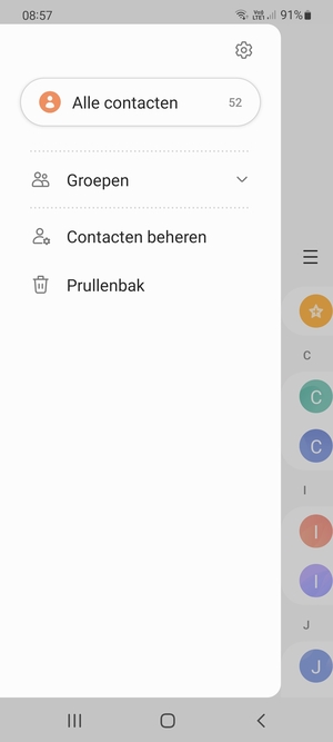 Selecteer Contacten beheren