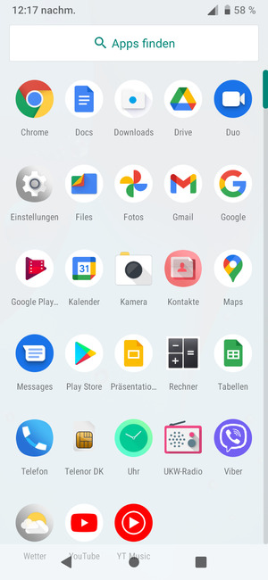 Wählen Sie Einstellungen