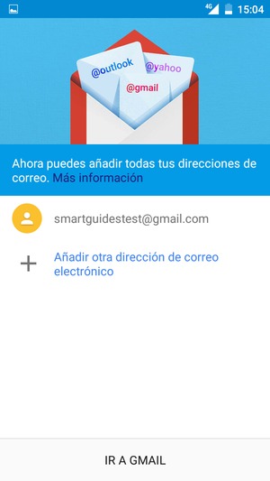 Seleccione IR A GMAIL