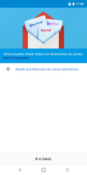 Seleccione Añadir una dirección de correo electrónico
