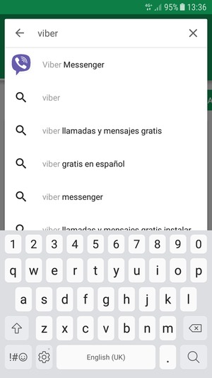 Introduzca el nombre de la aplicación y seleccione Buscar