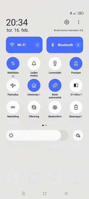 Slå av Wi-Fi og Bluetooth
