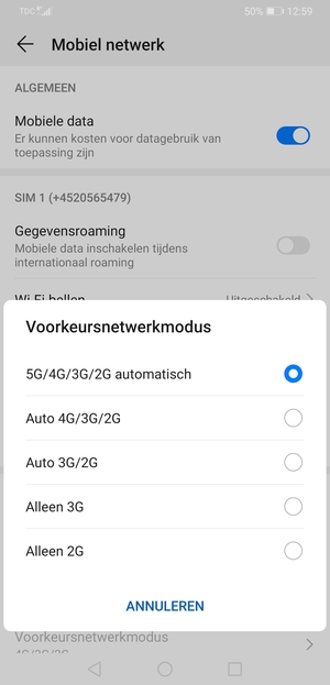 Selecteer uw voorkeursoptie