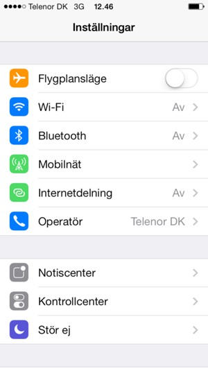 Välj Mobilnät