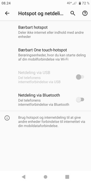 Vælg Bærbart hotspot