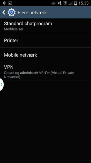 Vælg Mobile netværk