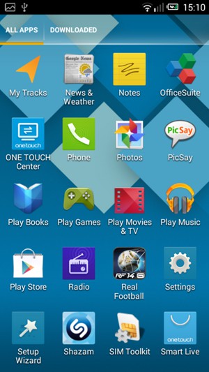 Scroll to and select Settings