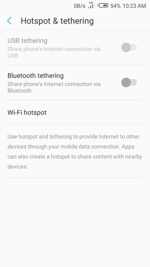 Select Wi-Fi hotspot