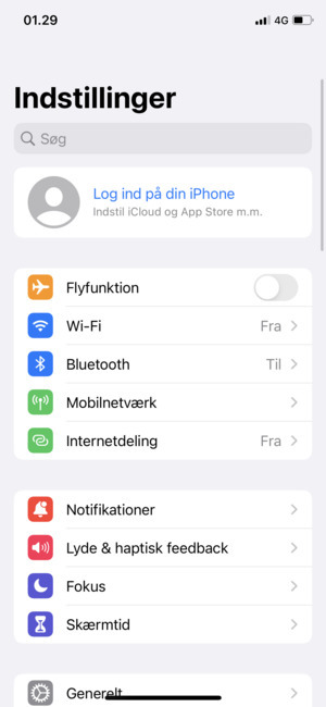 Vælg Mobilnetværk