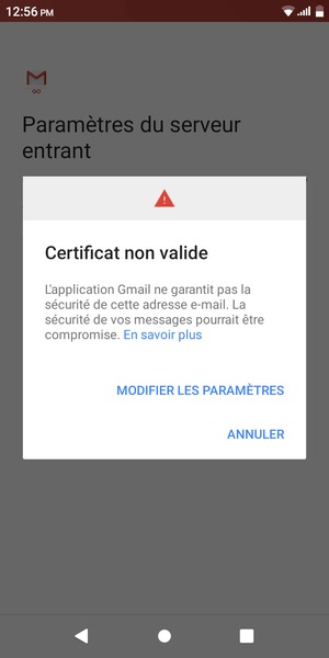 Sélectionnez MODIFIER LES PARAMÈTRES