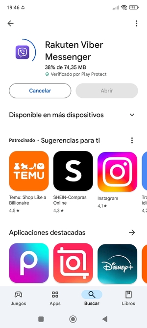 Espere a que el proceso de instalación finalice
