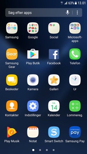 Vælg Indstillinger