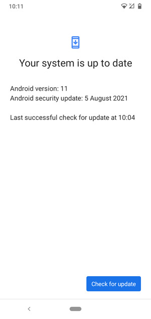 Select Check for update