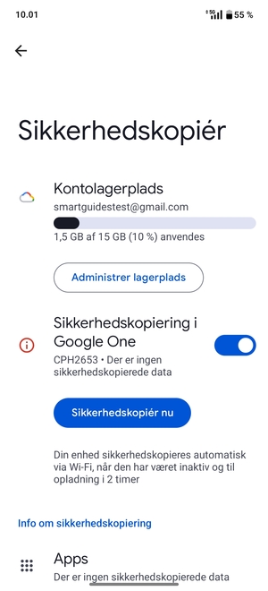Vælg Kontolagerplads