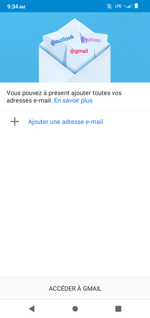 Sélectionnez Ajouter une adresse e-mail