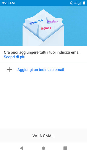 Seleziona Aggiungi un indirizzo email