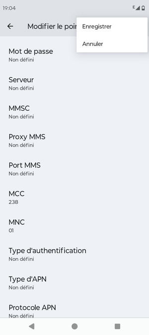 Sélectionnez Enregistrer