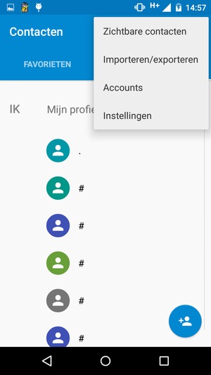 Selecteer Importeren/exporteren