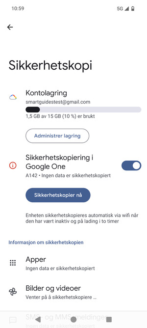 Velg Kontolagring