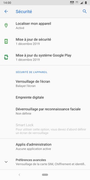 Votre téléphone est maintenant sécurisé par un écran de verrouillage