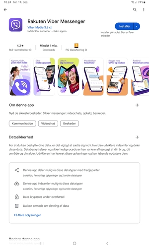 Vælg Installer