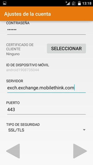 Desplácese hacia abajo y seleccione Siguiente