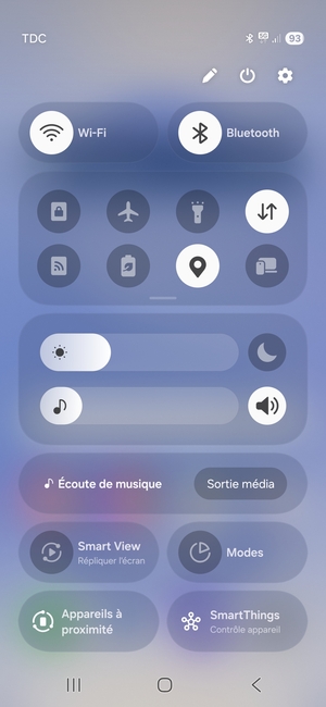 Déroulez à nouveau le menu du haut