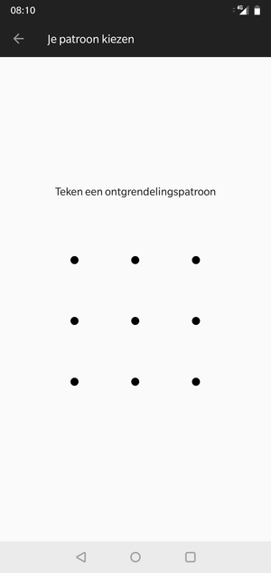 Teken een ontgrendelingspatroon