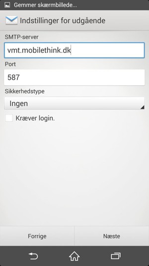 Fjern markeringen i tjekboksen Kræver login. og vælg Næste