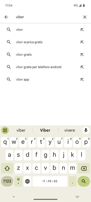 Inserisci il nome dell'app e seleziona Ricerca