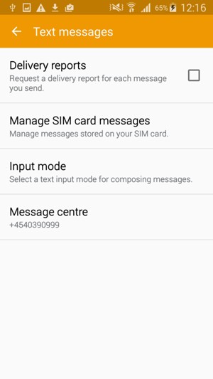 Select Message centre
