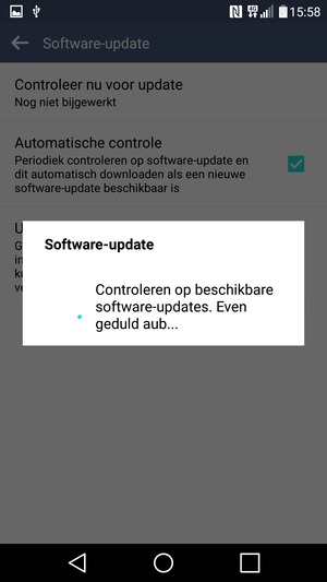 Wacht tot de zoekopdracht beëindigd is