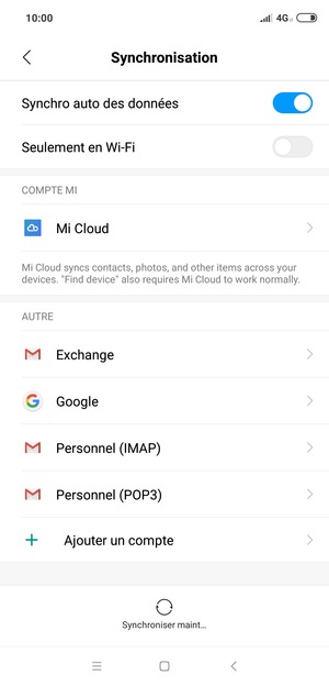 Sélectionnez Google