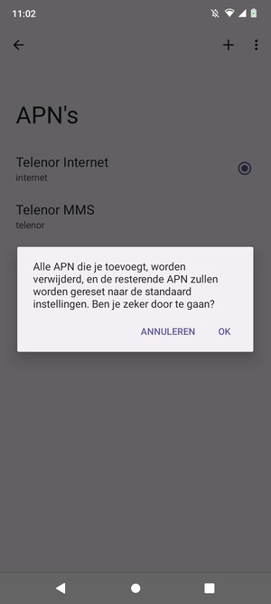 Selecteer OK