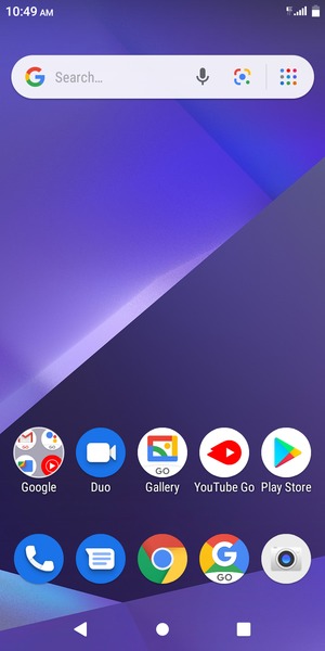 Swipe up
