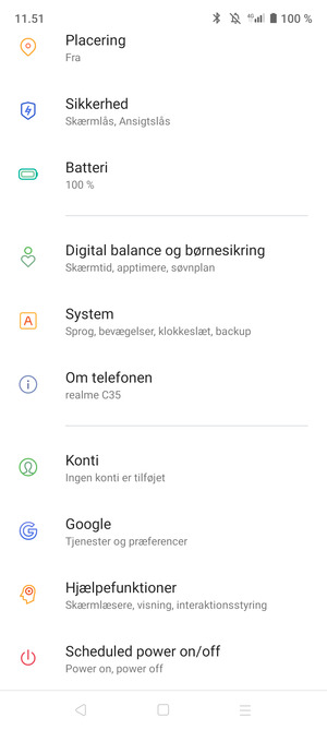 Scroll til og vælg System