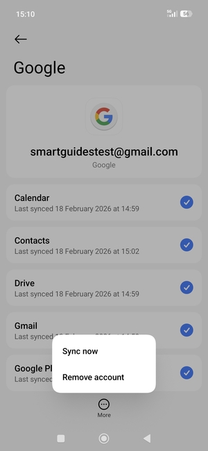 Select Sync now
