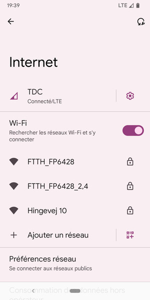 Sélectionnez le réseau sans fil auquel vous souhaitez vous connecter