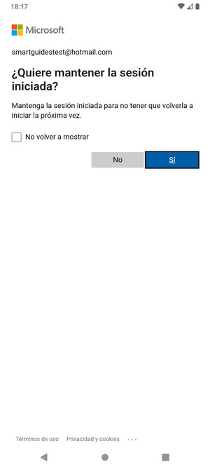 Seleccione la opción deseada