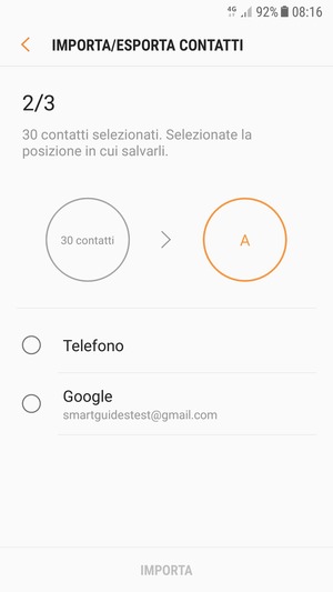 Seleziona Google